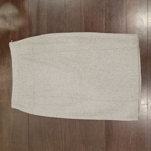 NWT WOMEN'S DESIGNER LIGHT GREY KNEE LENGTH PENCIL SKIRT